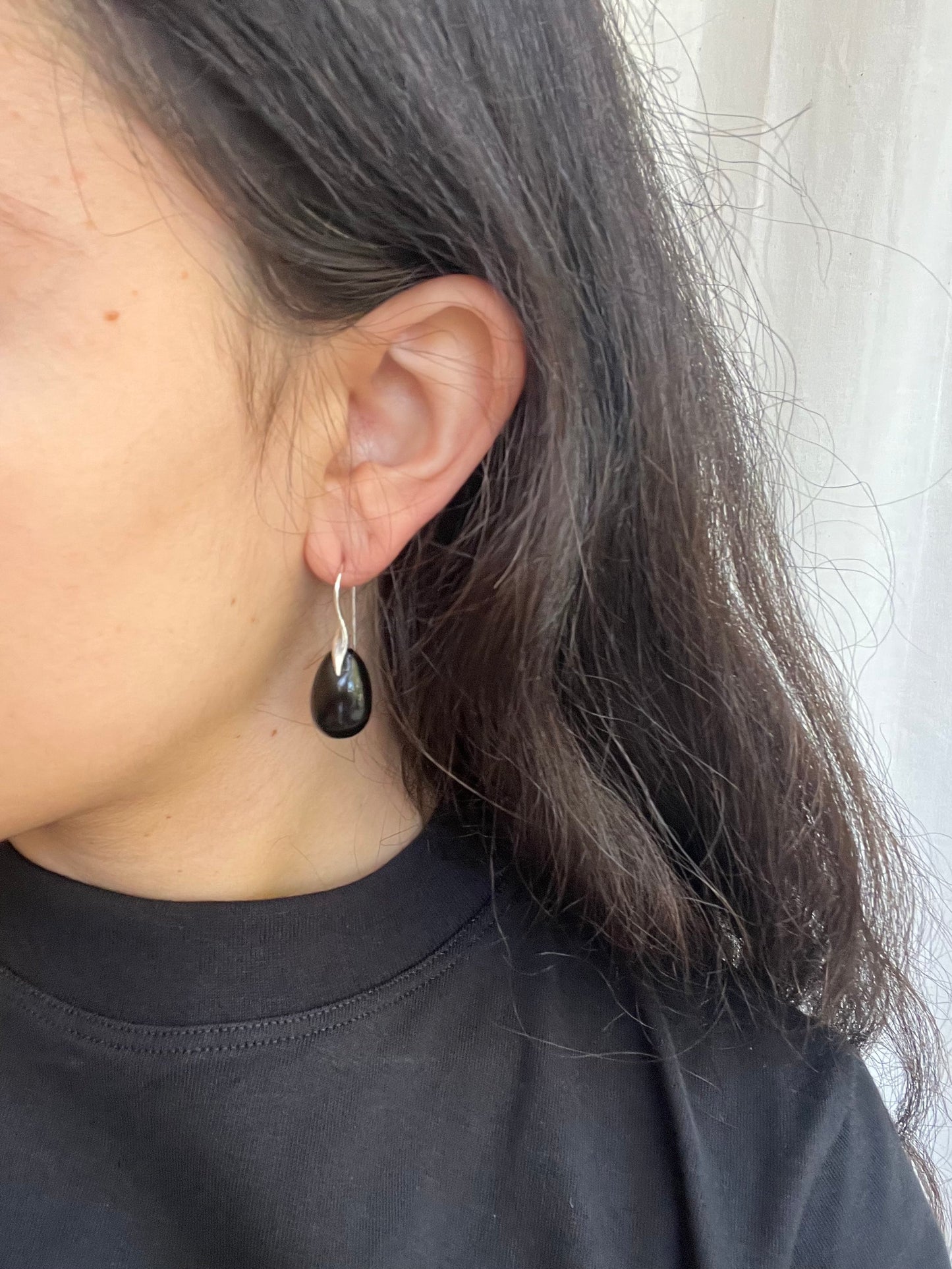 SISI JOIA GOTA EARRINGS BLACK