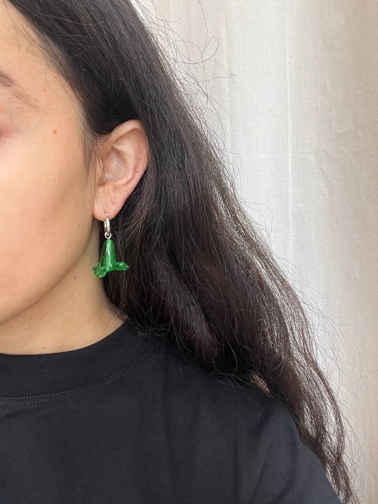 SISI JOIA TUPLA EARRINGS GREEN