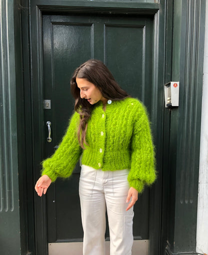 ROSEKUMO LIME MAMMA CARDIGAN