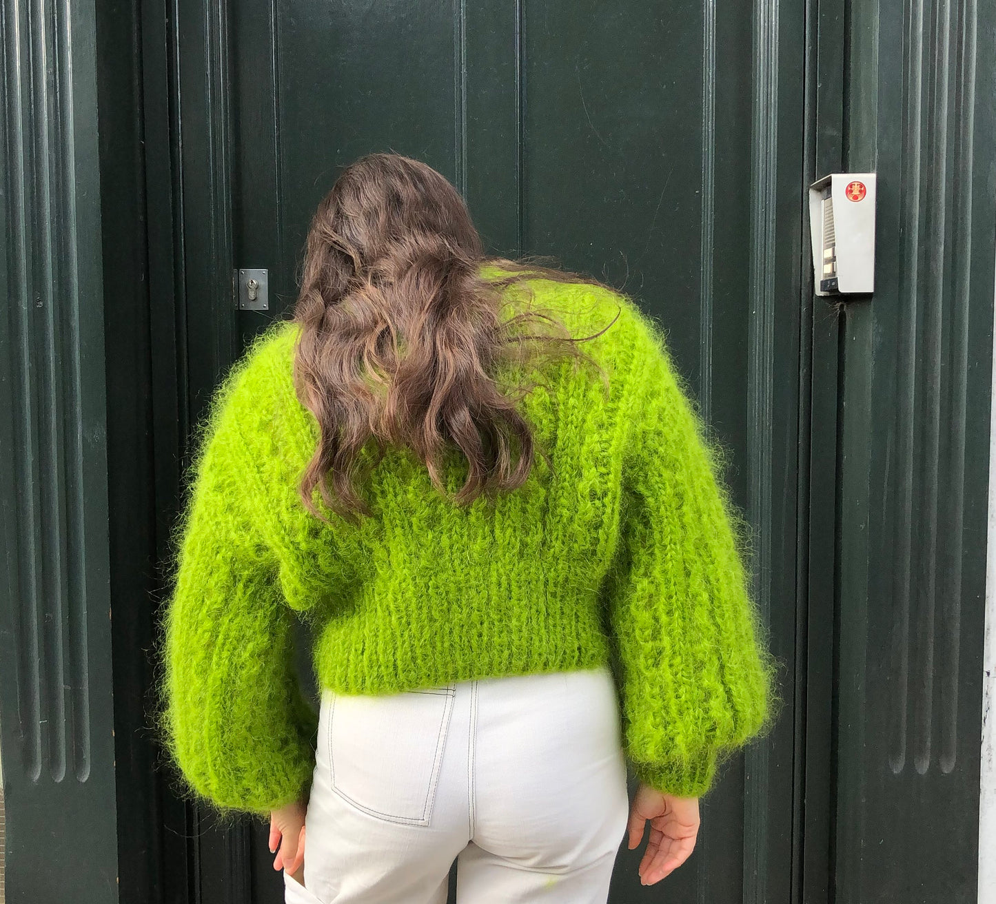 ROSEKUMO LIME MAMMA CARDIGAN