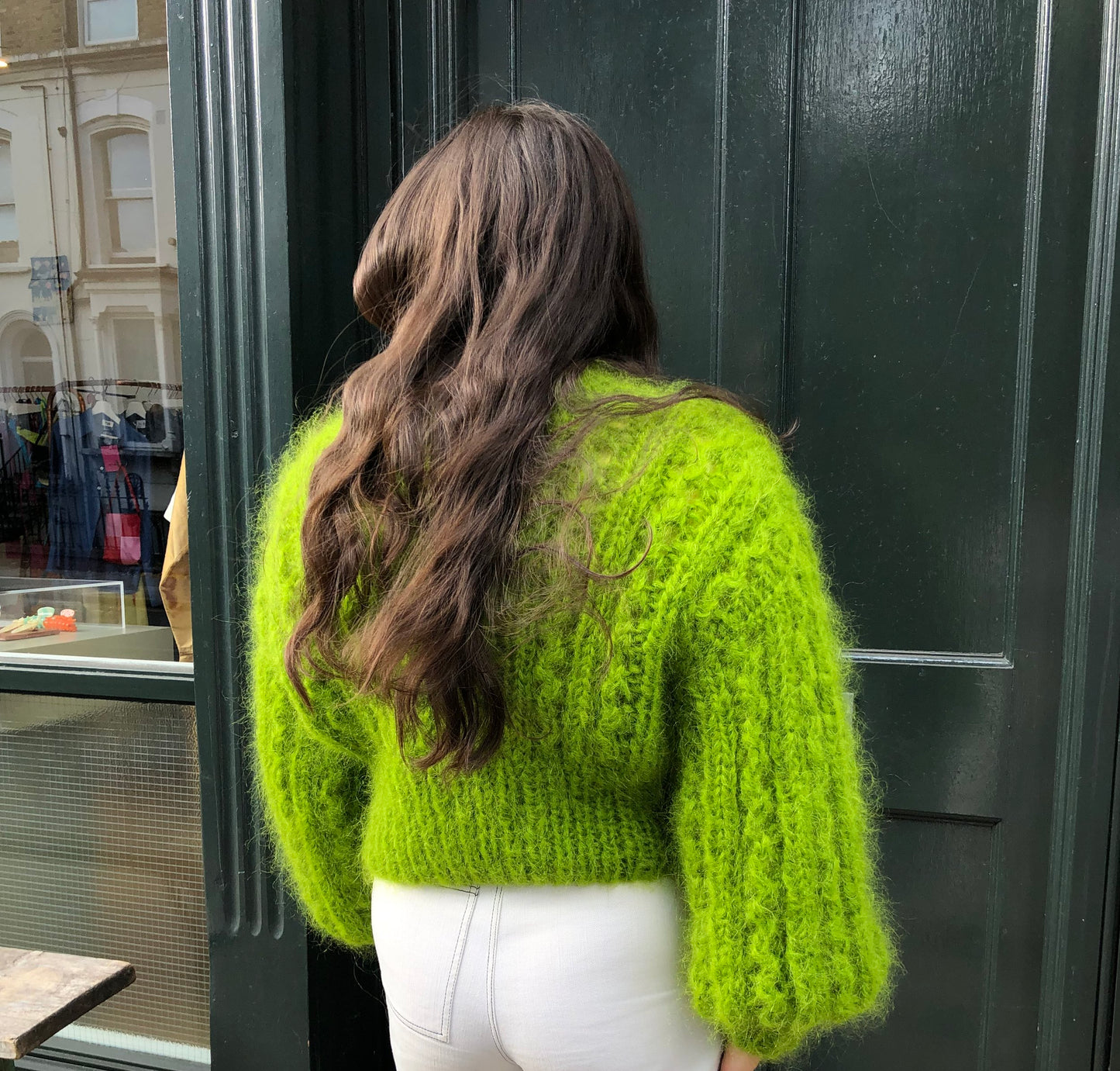 ROSEKUMO LIME MAMMA CARDIGAN