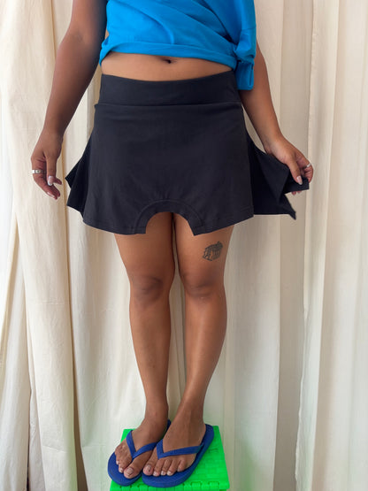 GINA CORRIERI T-SKIRT MINI BLACK
