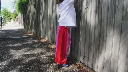 BUG KIDS PATCHWORK TROUSERS PINK